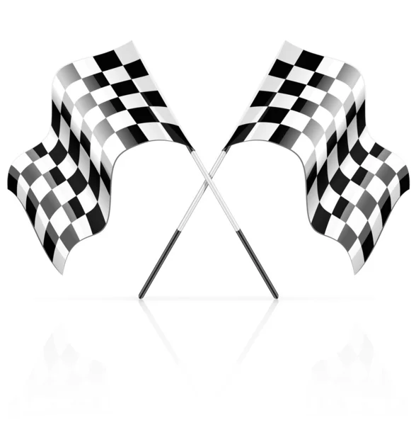 Závodní sportovní soutěže zahájení a dokončení symbolu — Stockový vektor