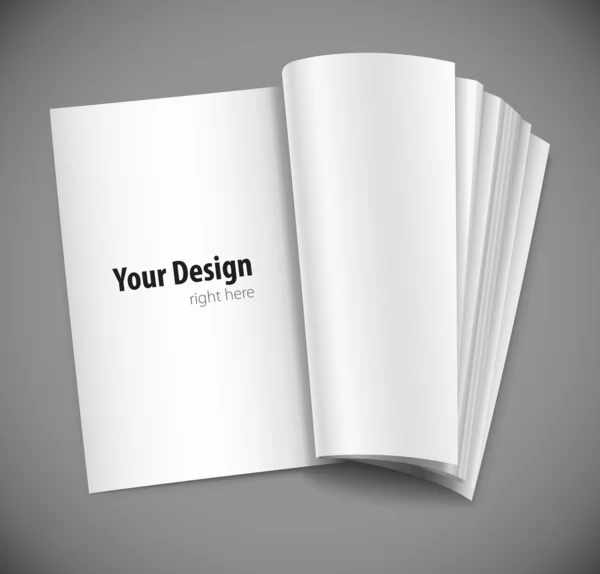 Tidskrift sida med design layout — Stock vektor