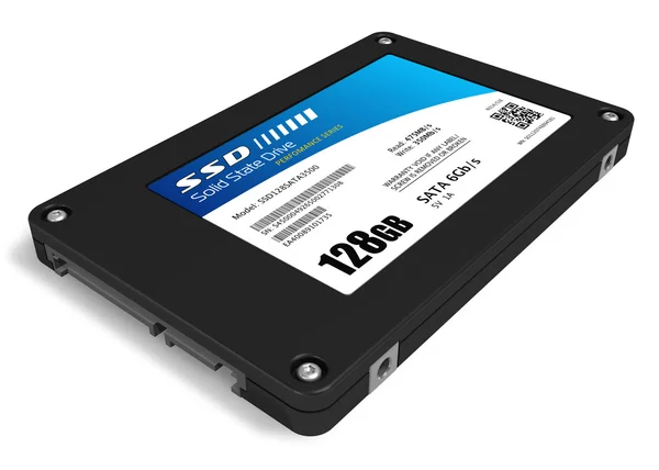 Unidade de estado sólido de 128 GB (SSD ) — Fotografia de Stock