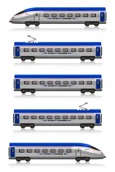 Conjunto de comboios InterCity Express — Fotografia de Stock