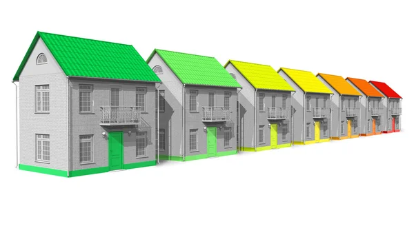 A ház energiahatékonysági koncepciója — Stock Fotó