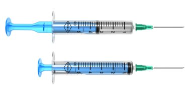 Set of medical syringes clipart