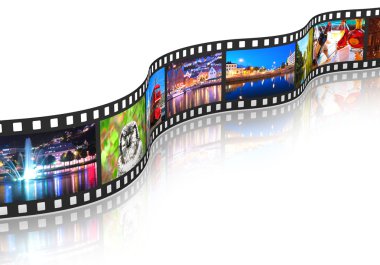 Streaming media concept clipart