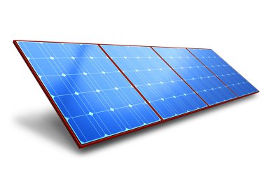 Solar battery panel clipart