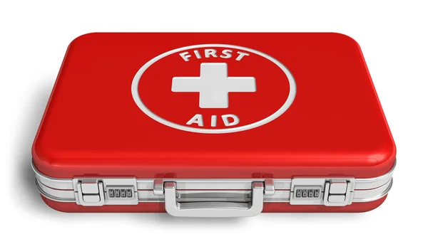 Przypadku czerwony pierwszej pomocy — Zdjęcie stockowe