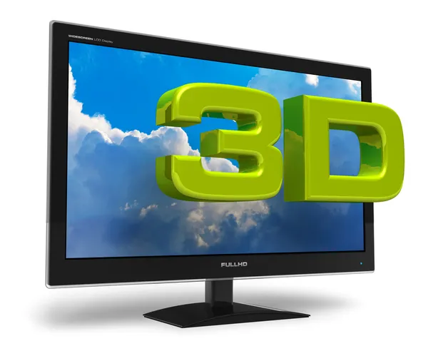3D τηλεόραση έννοια — Φωτογραφία Αρχείου