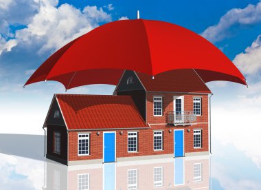 Real estate insurance concept clipart