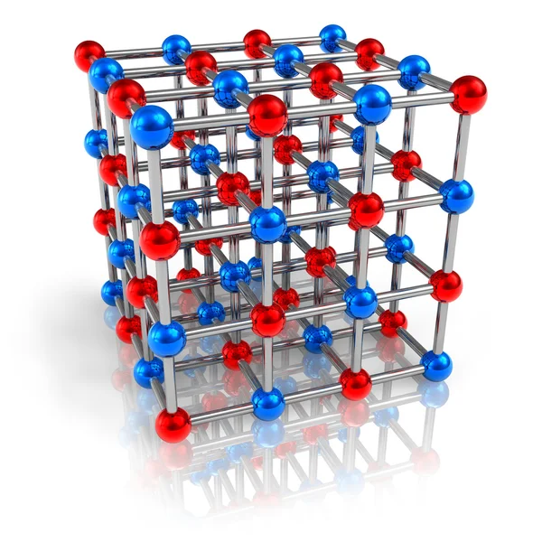 Модель молекулярной структуры — стоковое фото