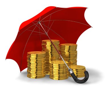 Financial stability and success concept clipart