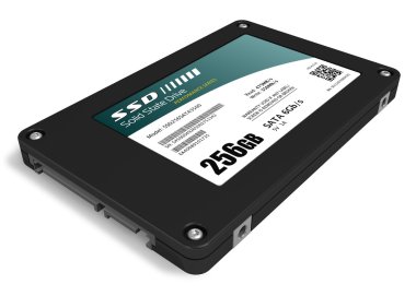 256GB solid state drive (SSD) clipart