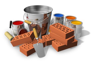 Construction/home renovation concept clipart