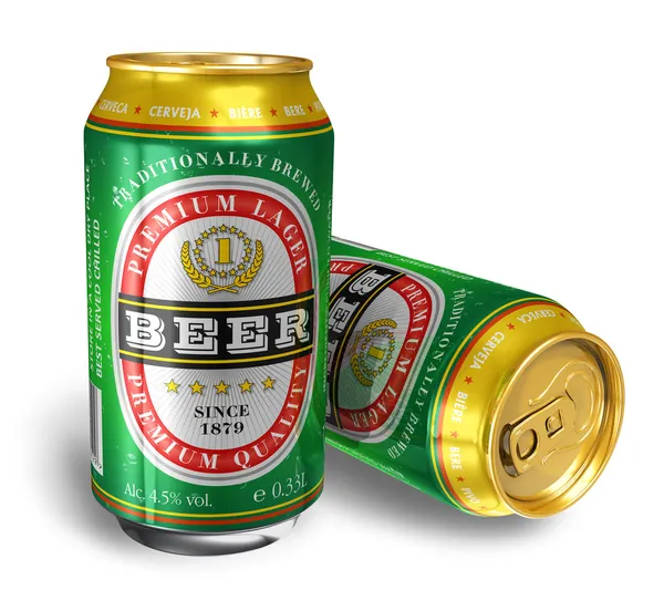 Latas de cerveza — Foto de Stock