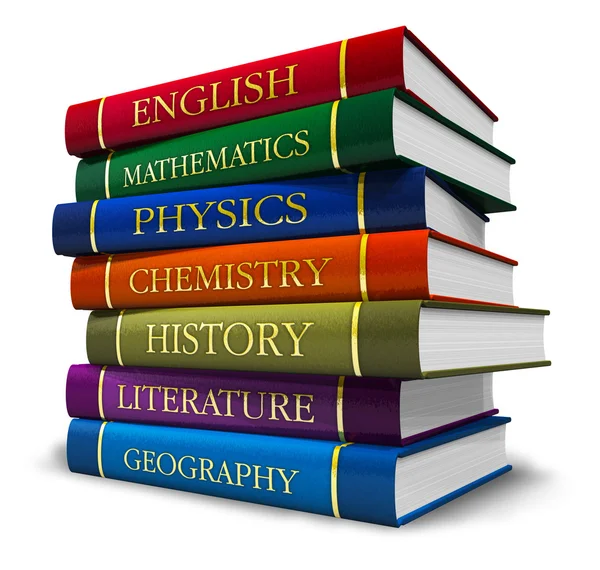 Stack of textbooks — Stock Photo, Image
