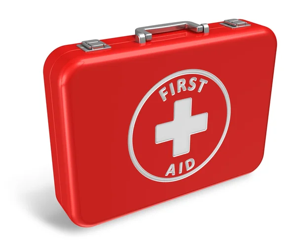 Caso rojo de primeros auxilios — Foto de Stock