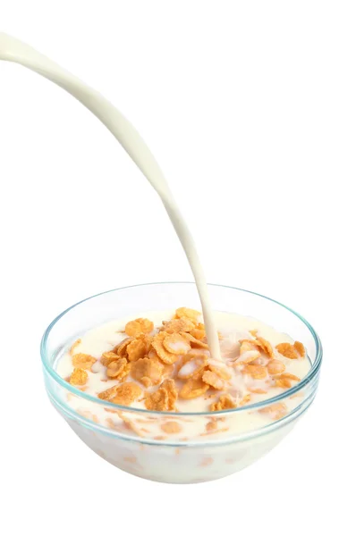 Cereal flakes breakfast — Stock Photo, Image