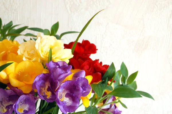 Bouquet of freesias — Stock Photo, Image