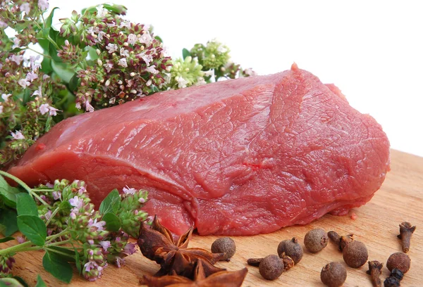 Syrové hovězí maso — Stock fotografie
