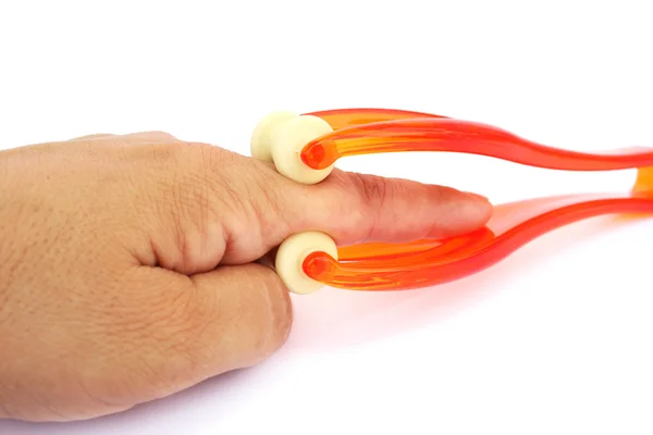 Hand and massager — Stock Photo, Image