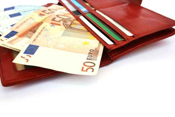 M-cüzdanda para — Stok fotoğraf