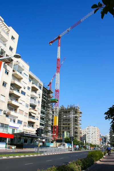Construction site and crane — Stock Photo, Image