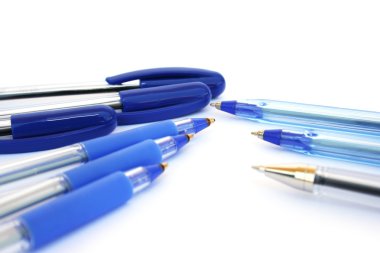 Pens on white clipart