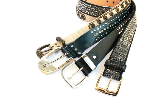 Cinturones en blanco —  Fotos de Stock
