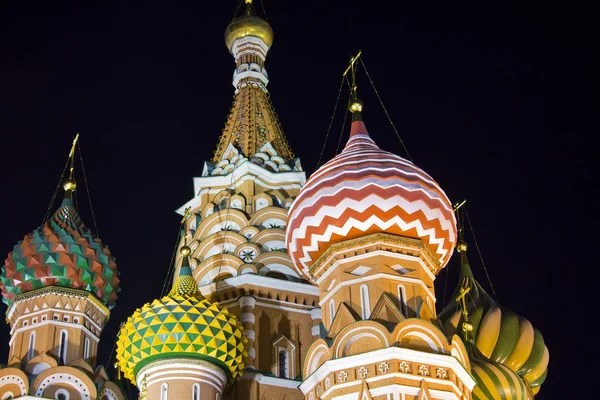 St Basil's Cathedral at nighttime — Stock Photo, Image
