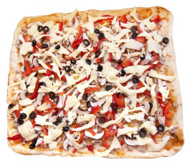 Isolated pizza clipart