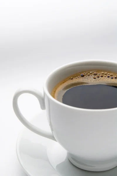 Černá káva. izolované na bílém — Stock fotografie