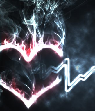 Burning heart clipart