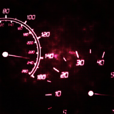 Abstract speedometer and tachometer clipart