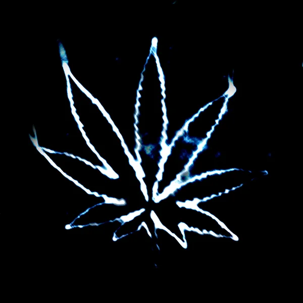 Marijuana in the smoke — Stock Photo, Image