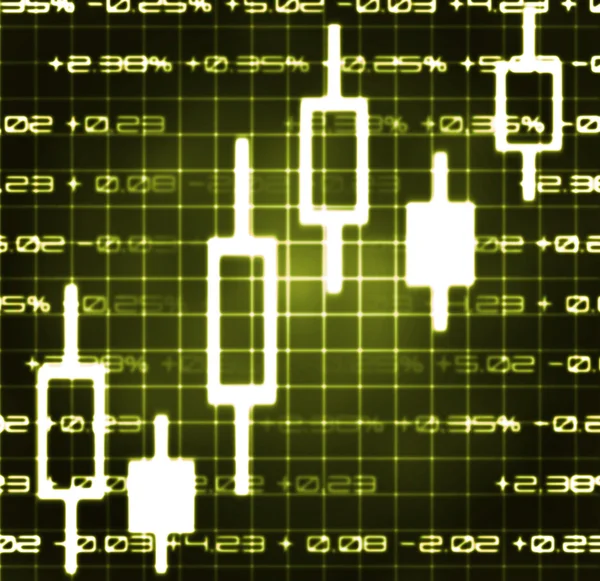 Aktiemarknaden exchange japanska ljus — Stockfoto