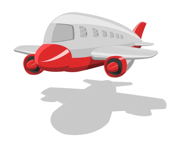Vektor tecknad flygplan — Stock vektor