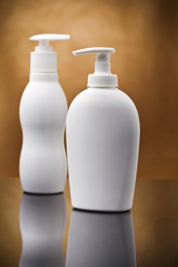 Two white cosmetical sprays clipart