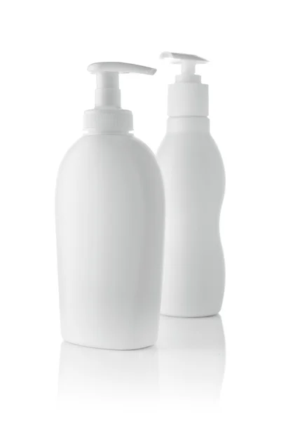 White blank bottles isolated — Stock Photo, Image