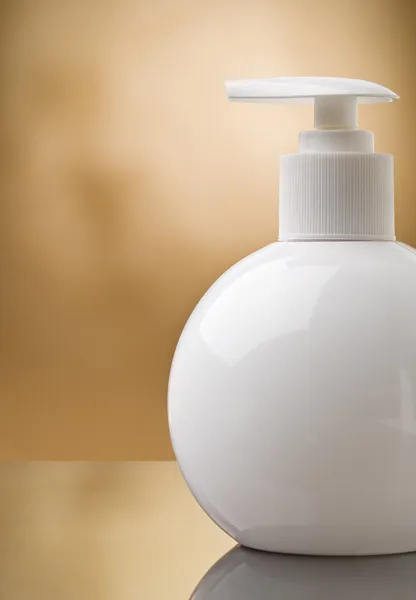 Copyspace ronde witte spray fles — Stockfoto