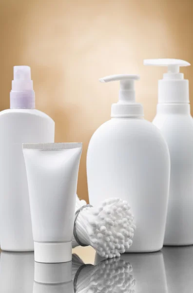 Cosmetical flaskor — Stockfoto