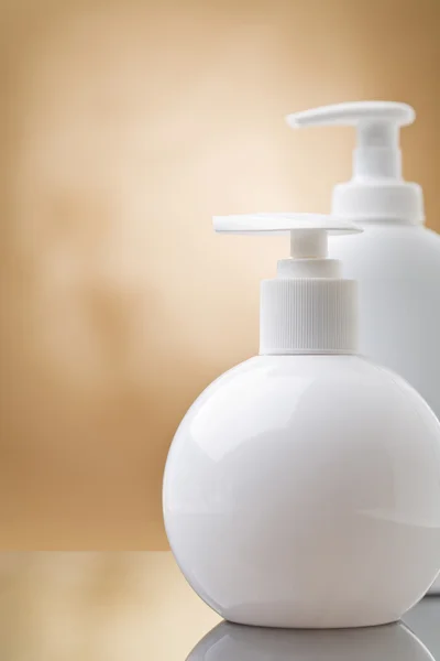 Cosmetical white sprays — Stock Photo, Image