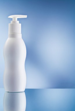 Copy space image of round skincare spray bottle clipart