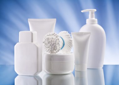 Smal set of skincare items clipart