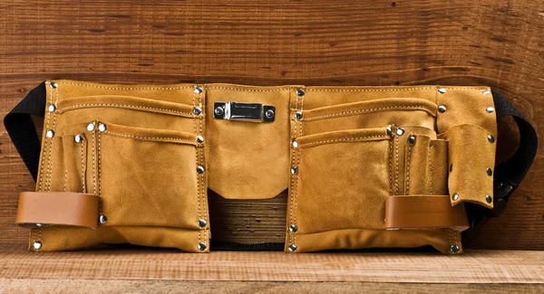 Empty leather carpenter belt — Stock Photo, Image