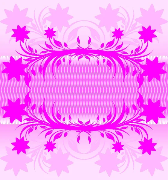 Abstract pink floral background. — Stock Vector