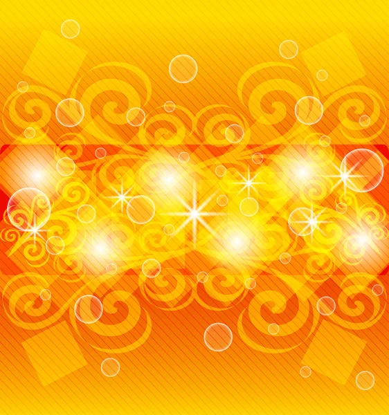 Vectorillustratie van een oranje abstracte achtergrond. eps10 — Stockvector
