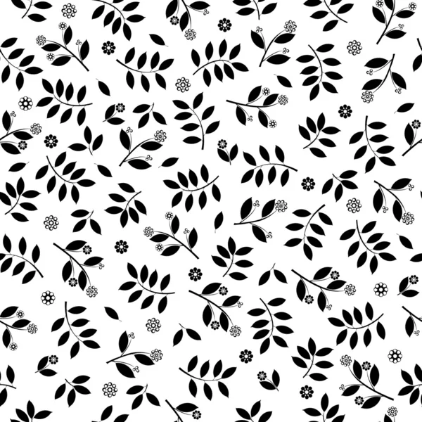Vector illustration of a floral seamless background — Stock Vector