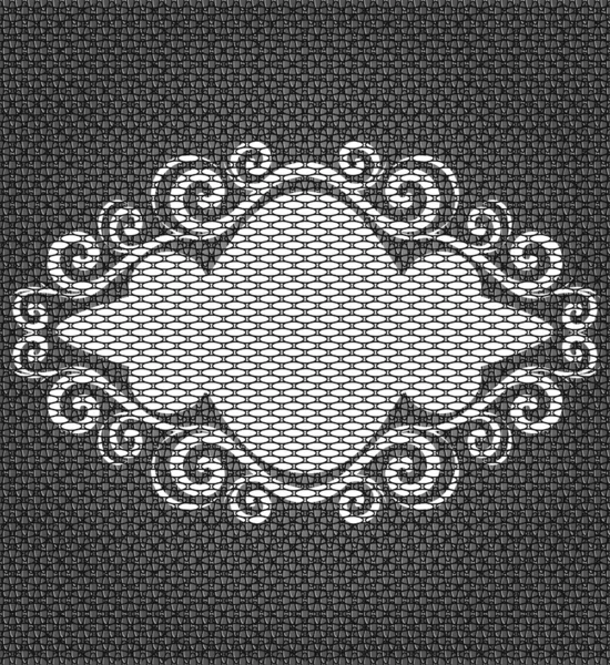 Illustration vectorielle d'un cadre avec ornement — Image vectorielle