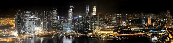 Singapur na noc — Zdjęcie stockowe