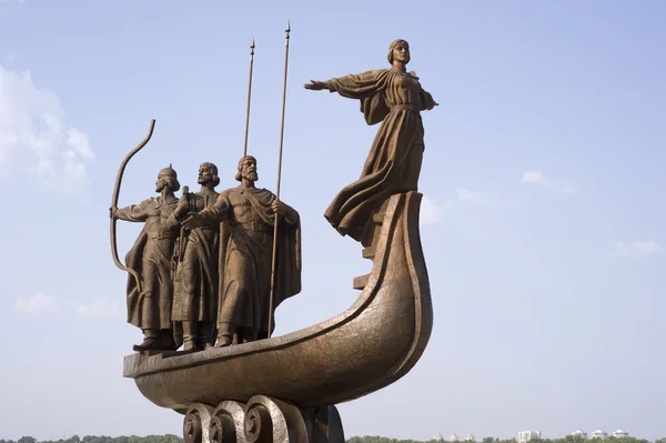 Kiev efsanevi kurucularından Anıtı — Stok fotoğraf