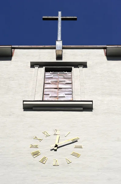 Vecchio orologio chiesa — Foto Stock