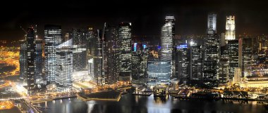 Singapore at Night clipart